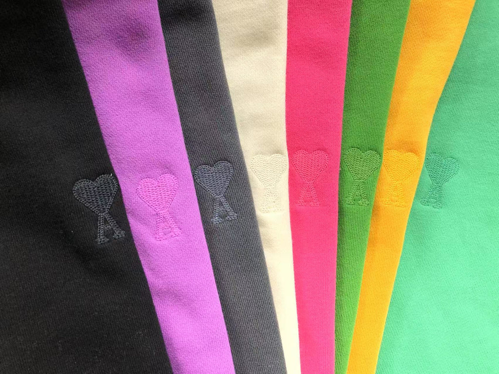 AMI Paris Classic Heart Hoodie Fuchsia