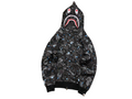 BAPE Space Camo Shark Full Zip Hoodie Black Multi