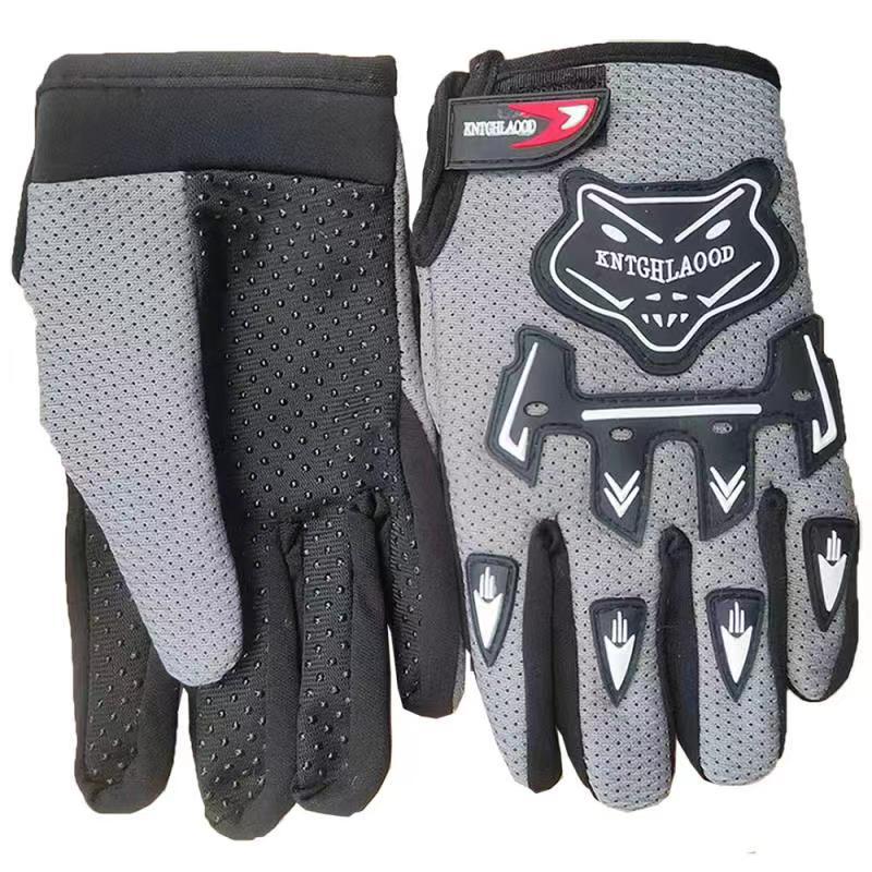 Cross-border Zhejiang Autumn and Winter Cycling Gloves Fox Head Breathable Sports Full Finger Gloves Origin Supplies