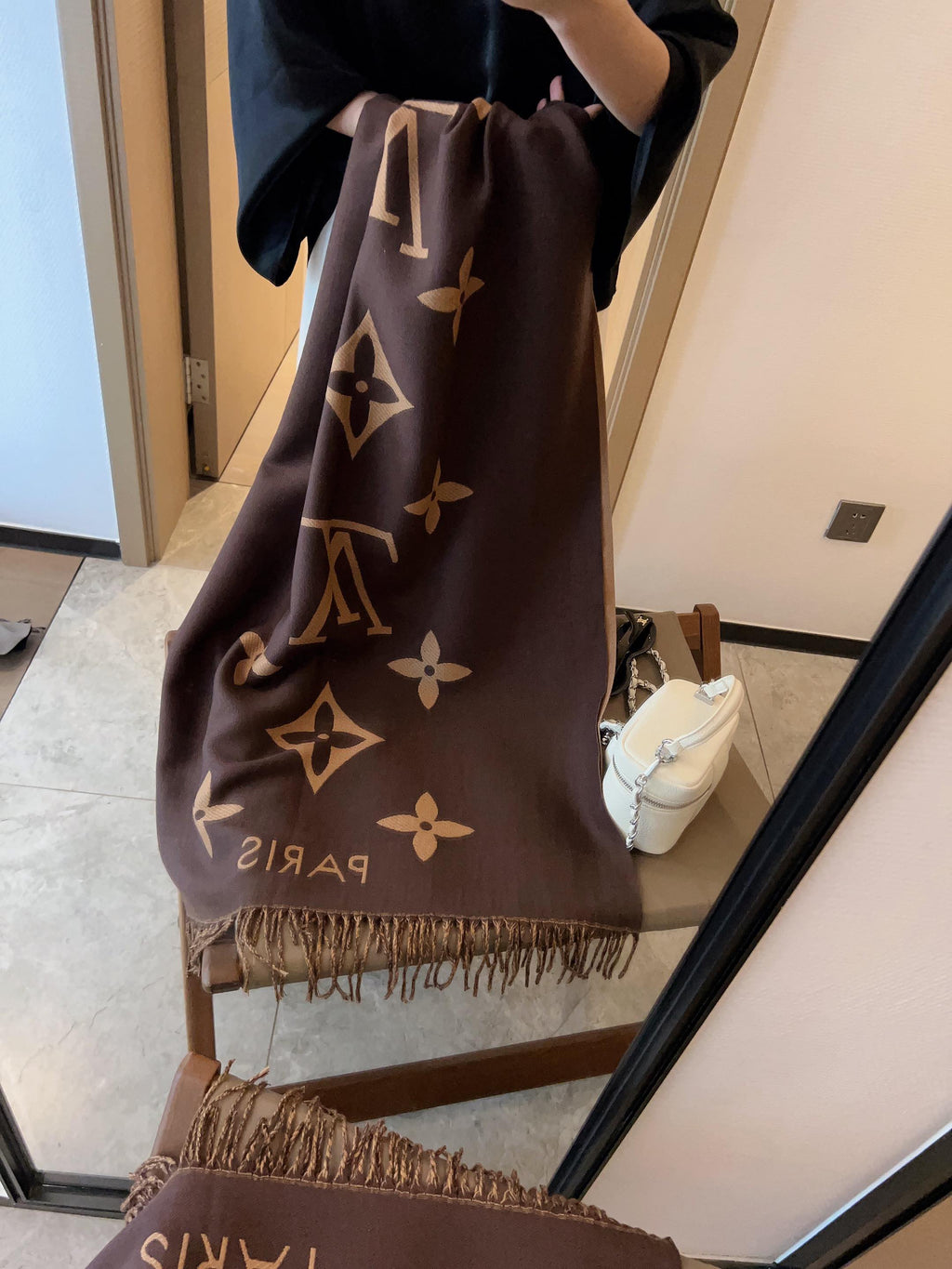 High-End Fashion Cashmere-Blend Scarf - 9706